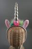Unicorn Horn and Ears Aliceband. In Pink and Silver. - view 5
