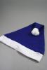 Christmas Santa Hat in Blue with White Trim. Approx Circumference 58cm - 60cm - view 1