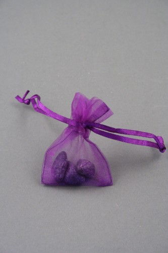 Purple Organza Bag. Approx Size 7cm x 5cm