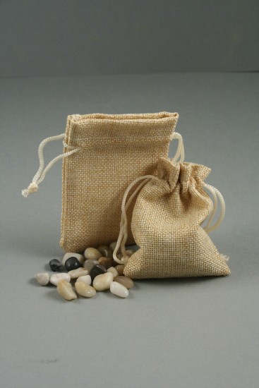 30 Pochettes à Bijoux En Toile De Jute – Avec Cordon, Idéales Pour Cadeaux, Mariage, Rangement