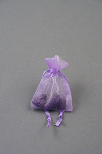 Lilac Organza Gift Bag & Wedding Favour Bag. Approx Size. 7cm x 5cm