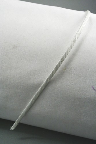 Cream Ribbon Wrapped Narrow Metal Aliceband.