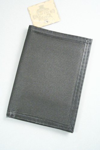 Boys Plain Black Wallet.