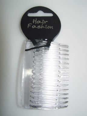 Pack of 4,  7cm Clear Combs