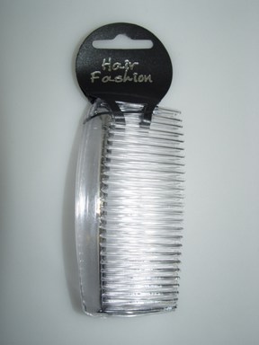 Pack of 4,  9cm Clear Combs