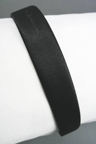 2.5cm Wide Flat black satin Aliceband.