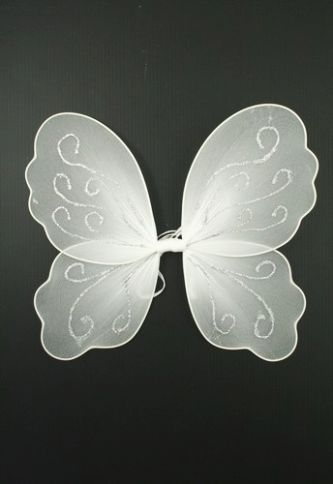 Small Fairy Wings. In White. Size Approx 28cm x 30cm. 