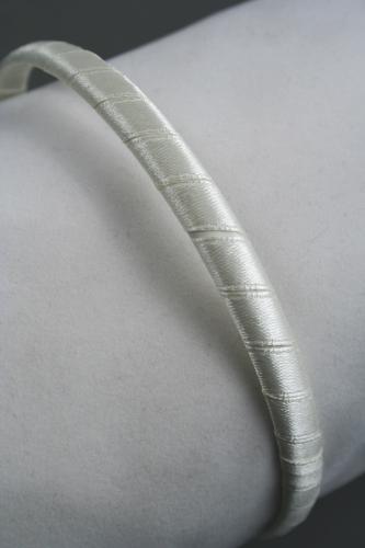 Ivory Ribbon Aliceband. Approx 1cm Wide. 