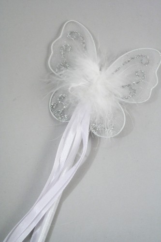 White Butterfly Wand. In 3 Styles