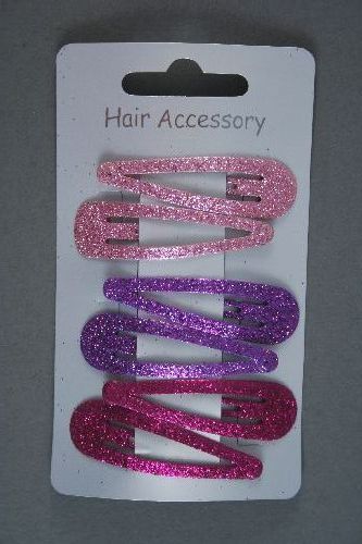 Tonal Pink and Purple Glitter Sleepies. Card of 6. 