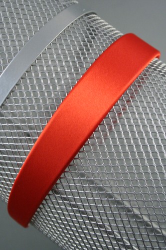 Brightly Coloured Satin Aliceband. In Pink, Red, Orange, Green, Yellow and Blue. Approx 2.5 Wide
