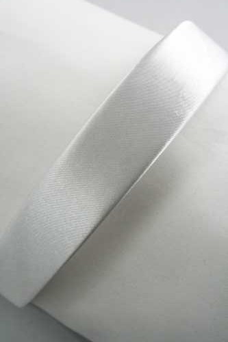 White Satin Fabric Aliceband. Approx 2.5cm Wide 