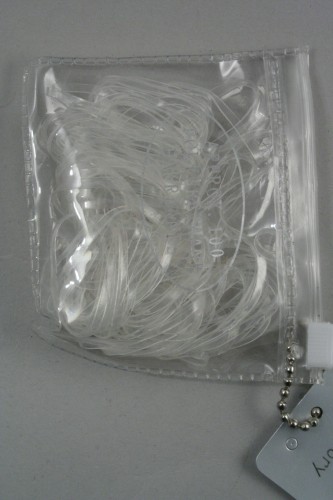 Purse with 100 Large Clear Polyurethane Bands 