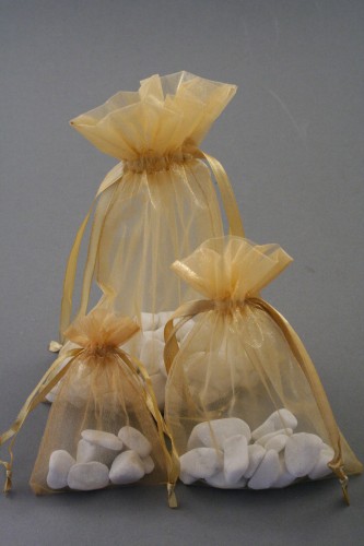 Gold Organza Bags