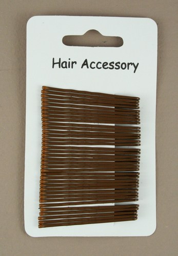 Card of 36 Brown Kirby Grips. 4.0cm.