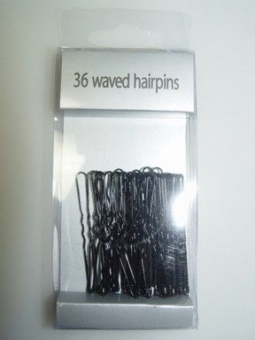 Pack of 36 Black Hairpins. 4.5 cm in Length.