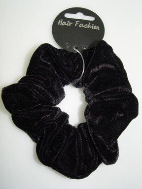 Velvet Scrunchie.Black