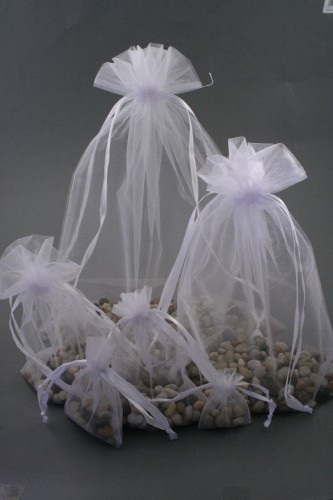 White Organza Bags