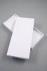 White Giftbox with White Flocked Inner. Approx Size 20cm x 9cm x 2.5cm - view 1