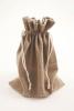 Taupe Colour Drawstring Cotton Rich Gift Bag 80% Cotton / 20% Polyester Mix. Approx 25cm x 18cm - view 1