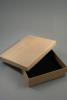Natural Brown Kraft Paper Gift Box with Black Insert. Approx Size: 14cm x 11cm x 2.5cm. This Box has a Black Flocked Foam Pad Insert. - view 2