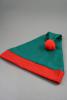 Christmas Elf Hat in Green with Red Trim. Approx Circumference 58cm - 60cm - view 1