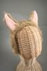 Faux Fur Alpaca Ears Headband. In White and Brown - view 3