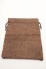 Walnut Jute Effect Drawstring Gift Bag. Approx 20cm x 15cm - view 2