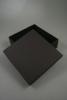 Black Giftbox with Black Flock Inner. Size 16cm x 15cm x 5cm - view 1