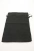 Black Colour Drawstring Cotton Rich Gift Bag 80% Cotton / 20% Polyester Mix. Approx 25cm x 18cm - view 2