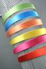 Brightly Coloured Satin Aliceband. In Pink, Red, Orange, Green, Yellow and Blue. Approx 2.5 Wide - view 2