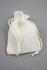 Natural Cream Jute Effect Drawstring Gift Bag. Size and Shape May Vary Slightly. Approx 10cm x 7cm - view 1
