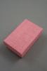 Pink Linen Effect Gift Box with Black Flocked Inner. Approx Size: 5cm x 8cm x 2.5cm. - view 1