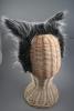 Grey and Black Faux Fur Fabric Werewolf Ears Aliceband - view 1