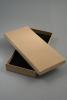 Natural Brown Kraft Paper Gift Box with Black Insert. Approx Size: 20cm x 9cm x 2.5cm. This Box has a Black Flocked Foam Pad Insert. - view 2