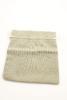 Olive Colour Drawstring Cotton Rich Gift Bag 80% Cotton / 20% Polyester Mix. Approx 16cm x 12cm - view 2
