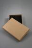 Natural Brown Kraft Paper Gift Box with Black Insert. Approx Size: 7cm x 11cm x 2.2cm. This Box has a Black Flocked Foam Pad Insert. - view 2