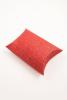Red Glitter Pillow Pack Gift Box. Size Approx 9cm x 8cm x 3cm. - view 1