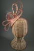 Sinamay Pointed Nude Cap Fascinator with Ostrich Quills on a Satin Wrapped Aliceband.  - view 3