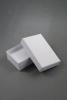White Giftbox with White Flocked Inner. Approx Size 5cm x 8cm x 2.5cm. - view 2