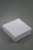 White Giftbox with White Flocked Inner. Approx Size 9cm x 9cm x 3cm. - view 1